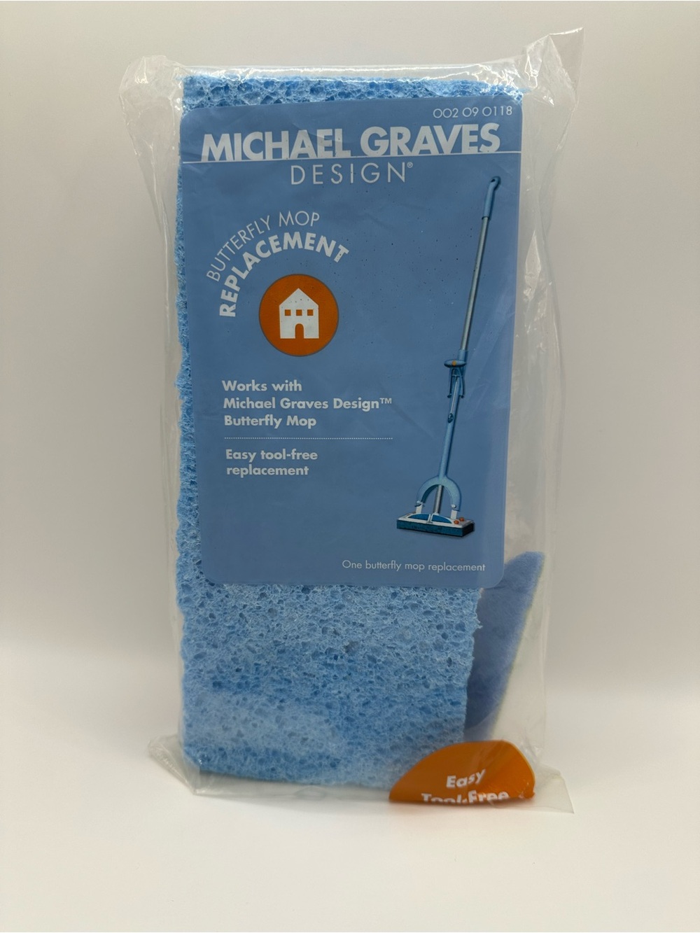 Michael Graves Light Blue Butterfly Mop Replacement Pad